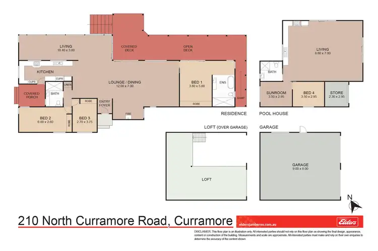 Floorplan of Homely rural property listing, 210 North Curramore Road, Curramore NSW 2533
