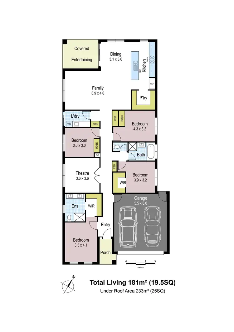 Floorplan of Homely house listing, 8 Paramount Drive, Warragul VIC 3820
