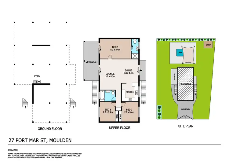 Floorplan of Homely house listing, 27 Port Mar Street, Moulden NT 830