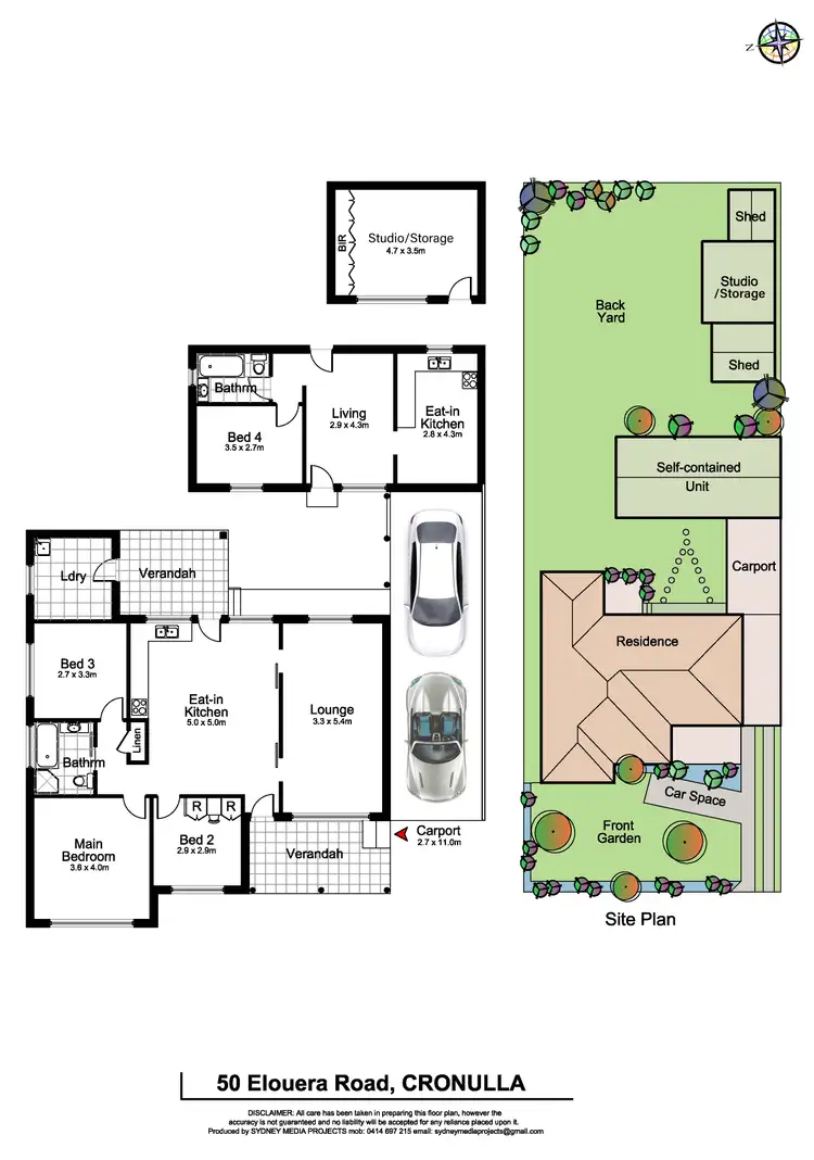 Floorplan of Homely house listing, 50 Elouera Road, Cronulla NSW 2230
