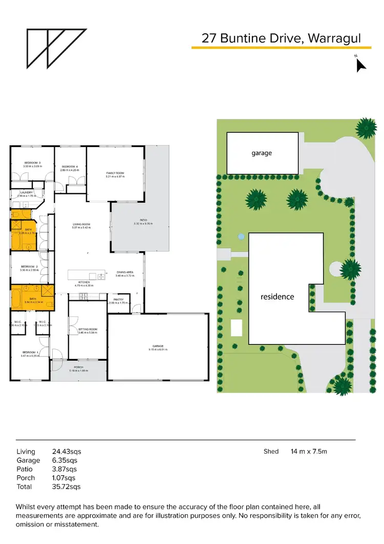 Floorplan of Homely house listing, 27 Buntine Drive, Warragul VIC 3820