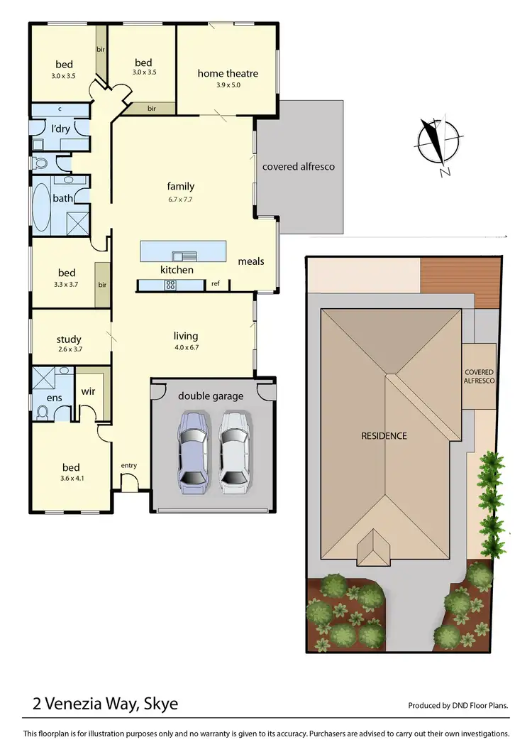 Floorplan of Homely house listing, 2 Venezia Way, Skye VIC 3977