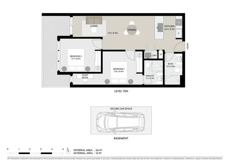 Floorplan of Homely apartment listing, 1035/18 Albert Street, Footscray VIC 3011
