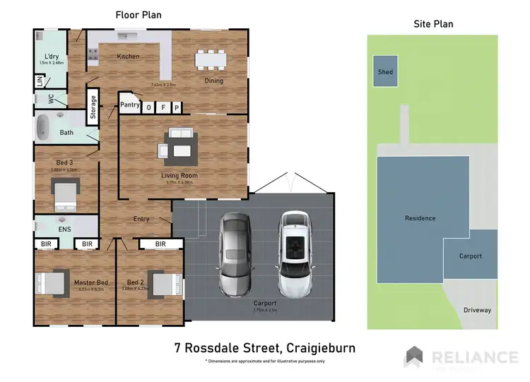 Floorplan of Homely house listing, 7 Rossdale Street, Craigieburn VIC 3064