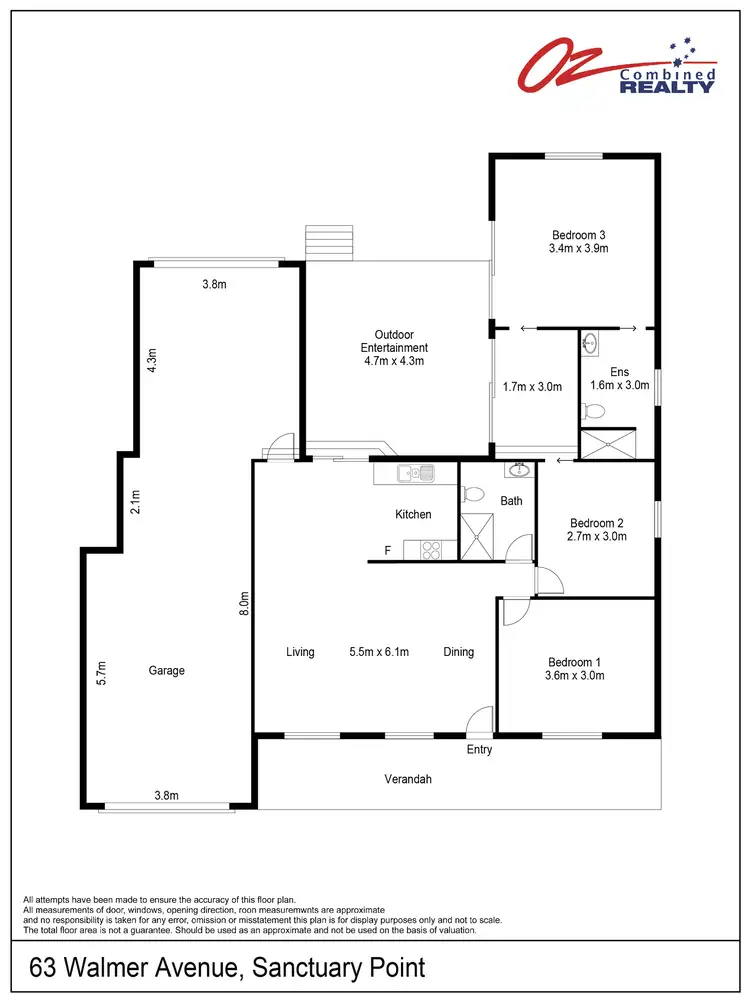 Floorplan of Homely house listing, 63 Walmer Avenue, Sanctuary Point NSW 2540