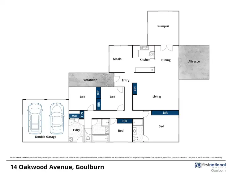 Floorplan of Homely house listing, 14 Oakwood Avenue, Goulburn NSW 2580