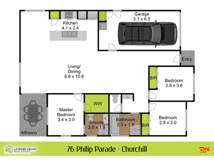 Floorplan of Homely house listing, 76 Philip Parade, Churchill VIC 3842