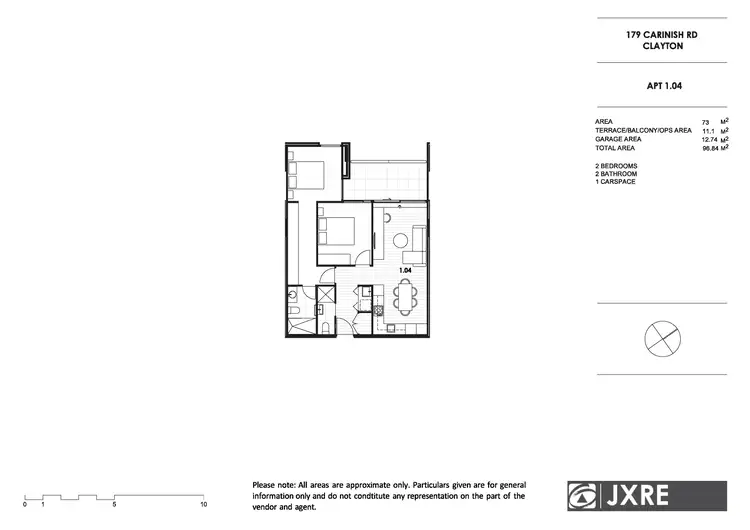 Floorplan of Homely apartment listing, 104/179 Carinish Road, Clayton VIC 3168