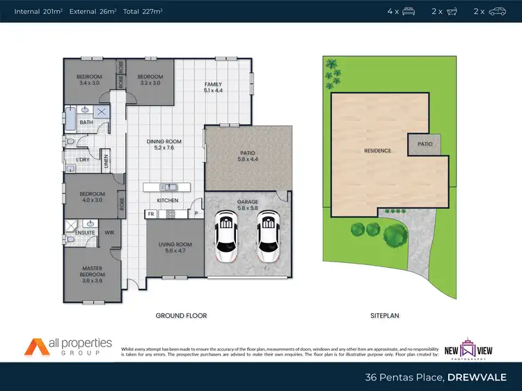 Floorplan of Homely house listing, 36 Pentas Place, Drewvale QLD 4116
