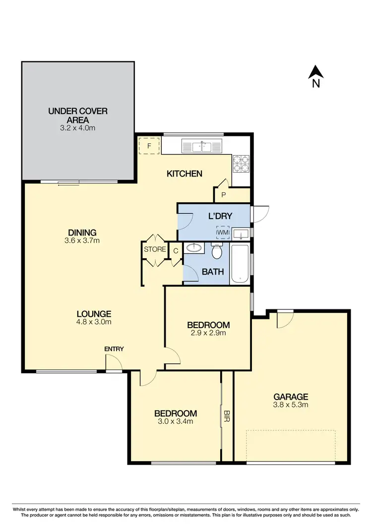 Floorplan of Homely unit listing, 25 Trinacria Court, Deer Park VIC 3023