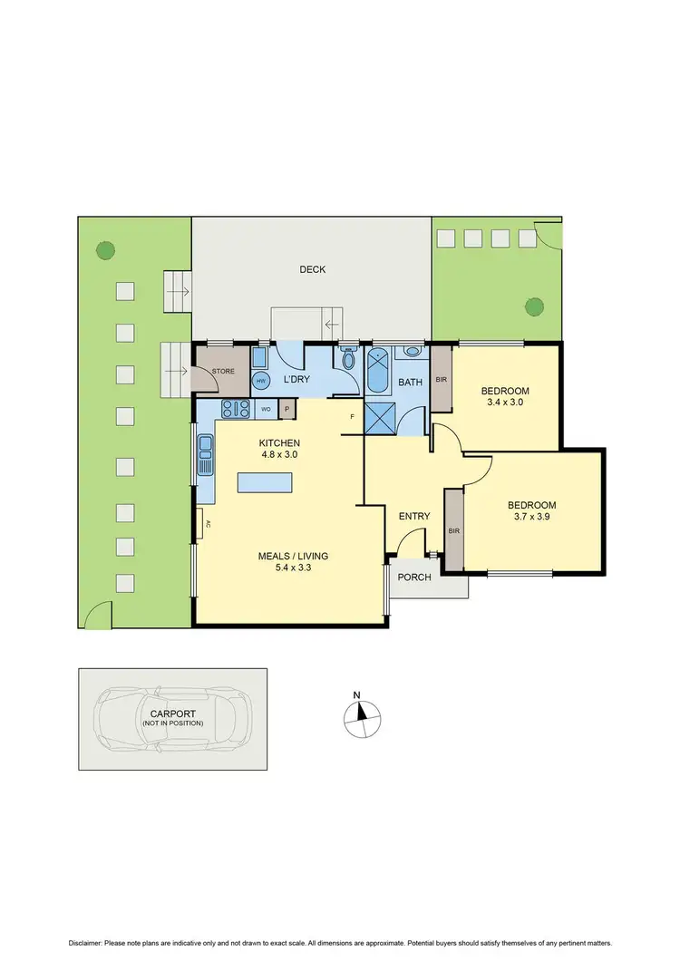 Floorplan of Homely villa listing, 4/67 Hoffmans Road, Niddrie VIC 3042