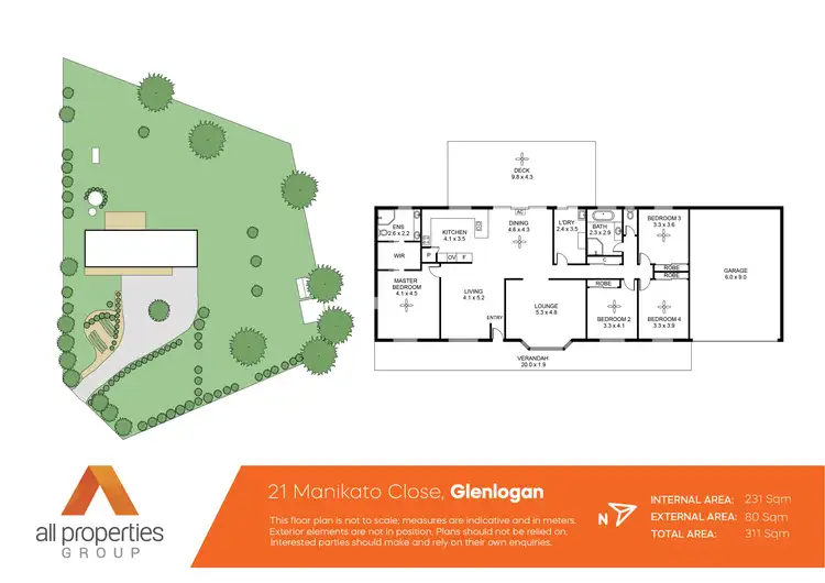 Floorplan of Homely house listing, 21 Manikato Close, Glenlogan QLD 4280
