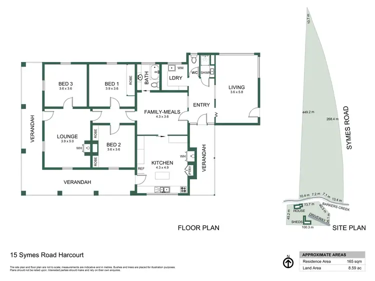 Floorplan of Homely house listing, 15 Symes Road, Harcourt VIC 3453