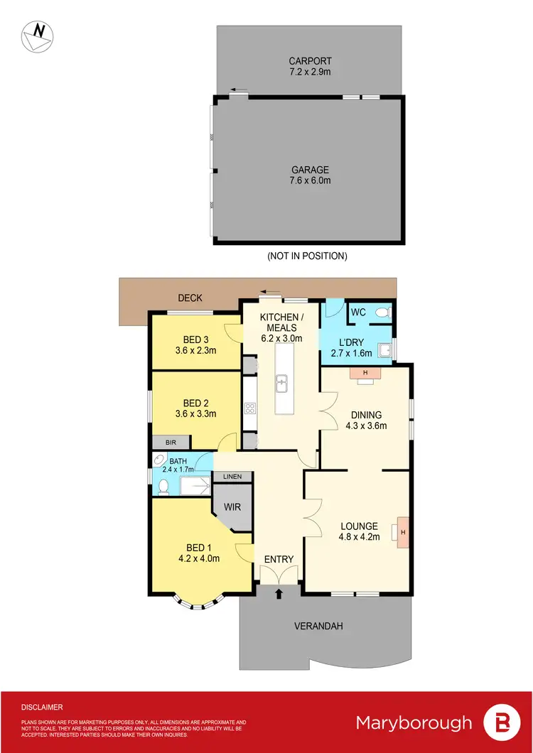Floorplan of Homely house listing, 38 Wellington Street, Maryborough VIC 3465