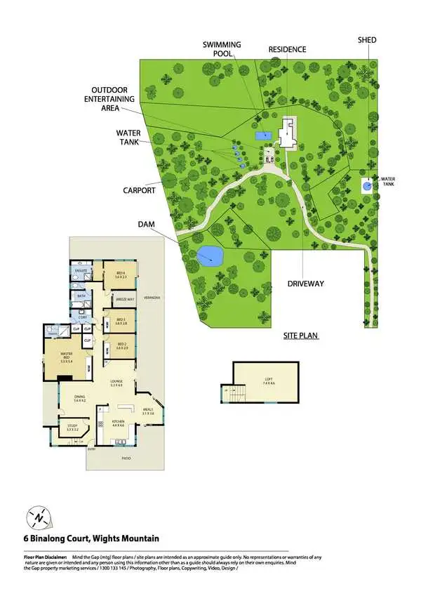 Floorplan of Homely house listing, 6 Binalong Court, Wights Mountain QLD 4520