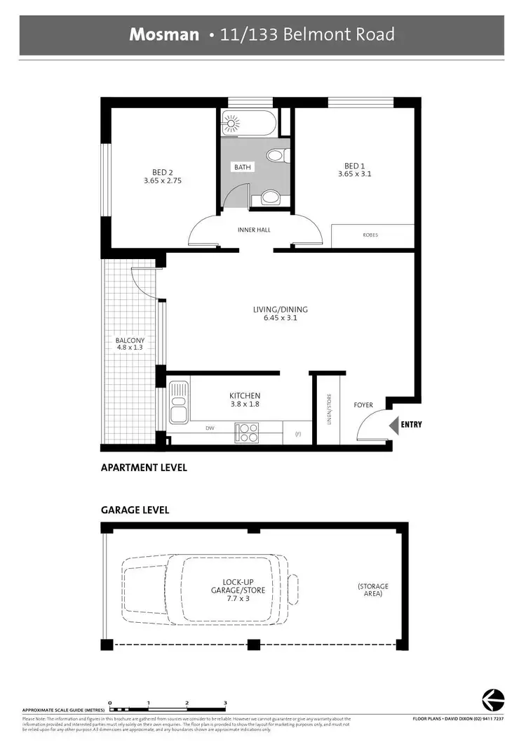 Floorplan of Homely apartment listing, 11/133 Belmont Road, Mosman NSW 2088