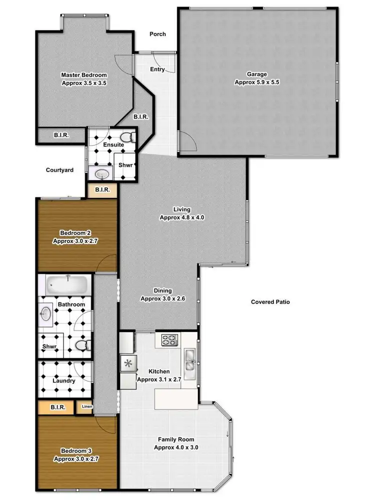 Floorplan of Homely house listing, 22 Wimbledon Court, Wattle Grove NSW 2173