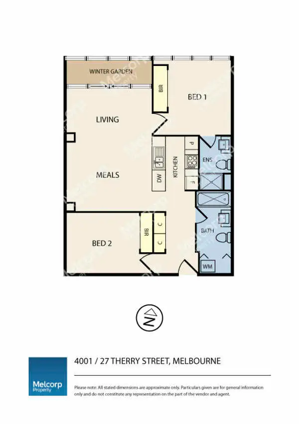 Floorplan of Homely apartment listing, 4001/27 Therry Street, Melbourne VIC 3000