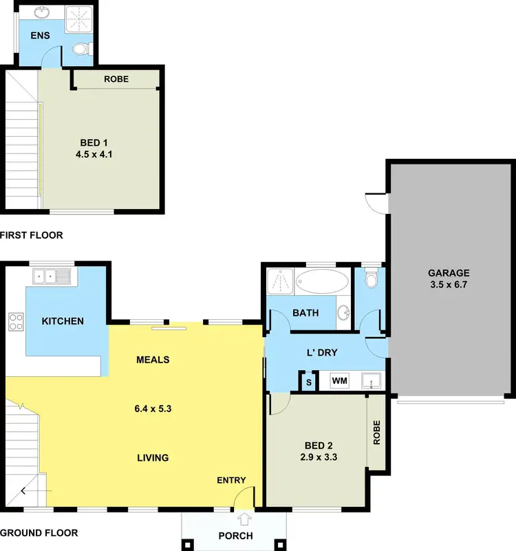 Floorplan of Homely townhouse listing, 2/8 Becket Street South, Glenroy VIC 3046