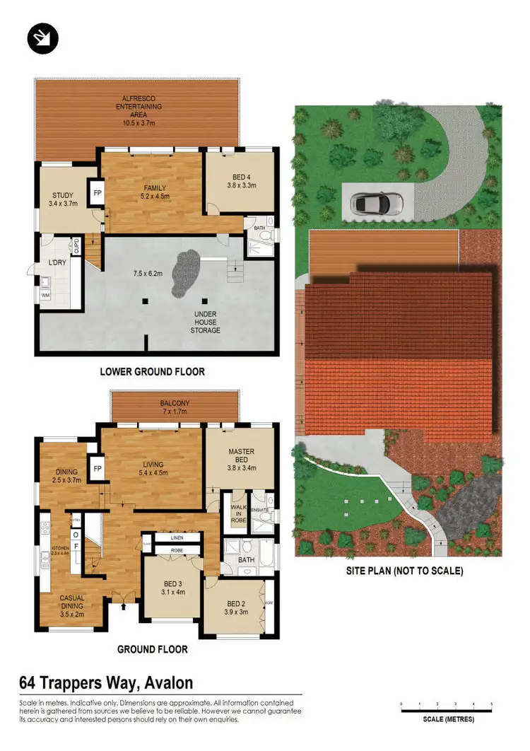 Floorplan of Homely house listing, 64 Trappers Way, Avalon Beach NSW 2107