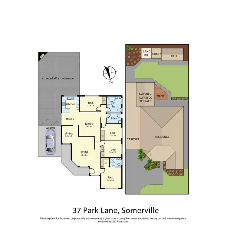 Floorplan of Homely house listing, 37 Park Lane, Somerville VIC 3912