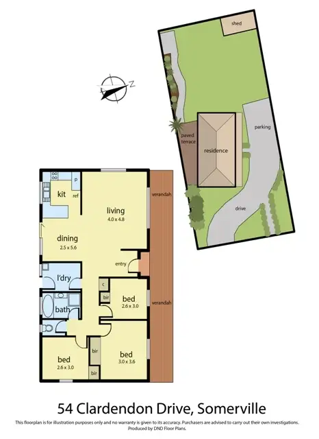 Floorplan of Homely house listing, 54 Clarendon Drive, Somerville VIC 3912