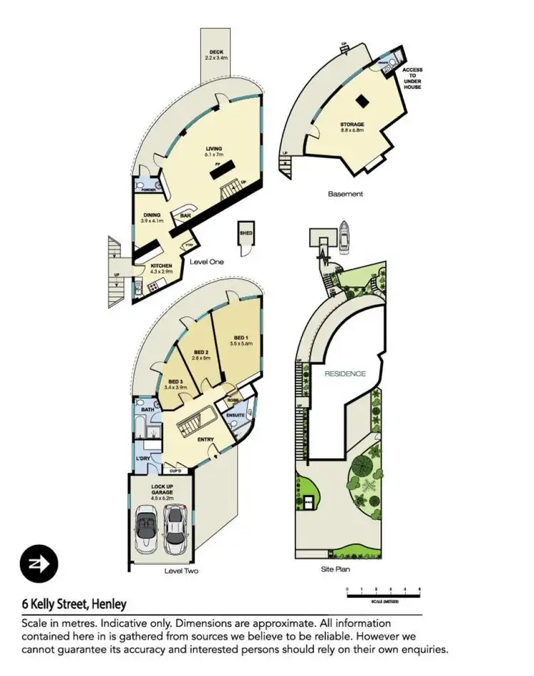 Floorplan of Homely house listing, 6 Kelly Street, Henley NSW 2111