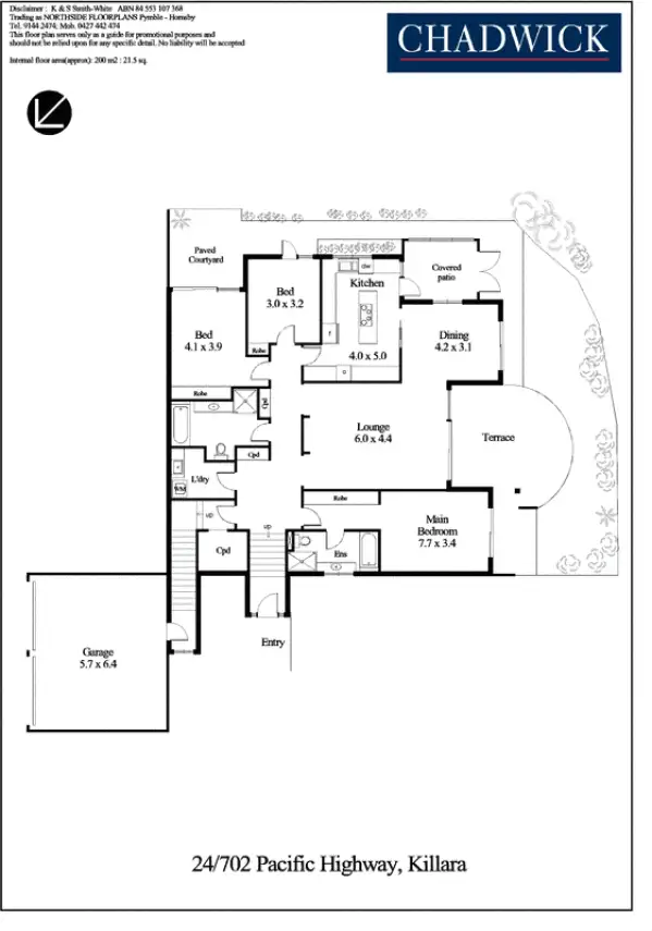 Floorplan of Homely apartment listing, 24/702 Pacific Highway, Killara NSW 2071