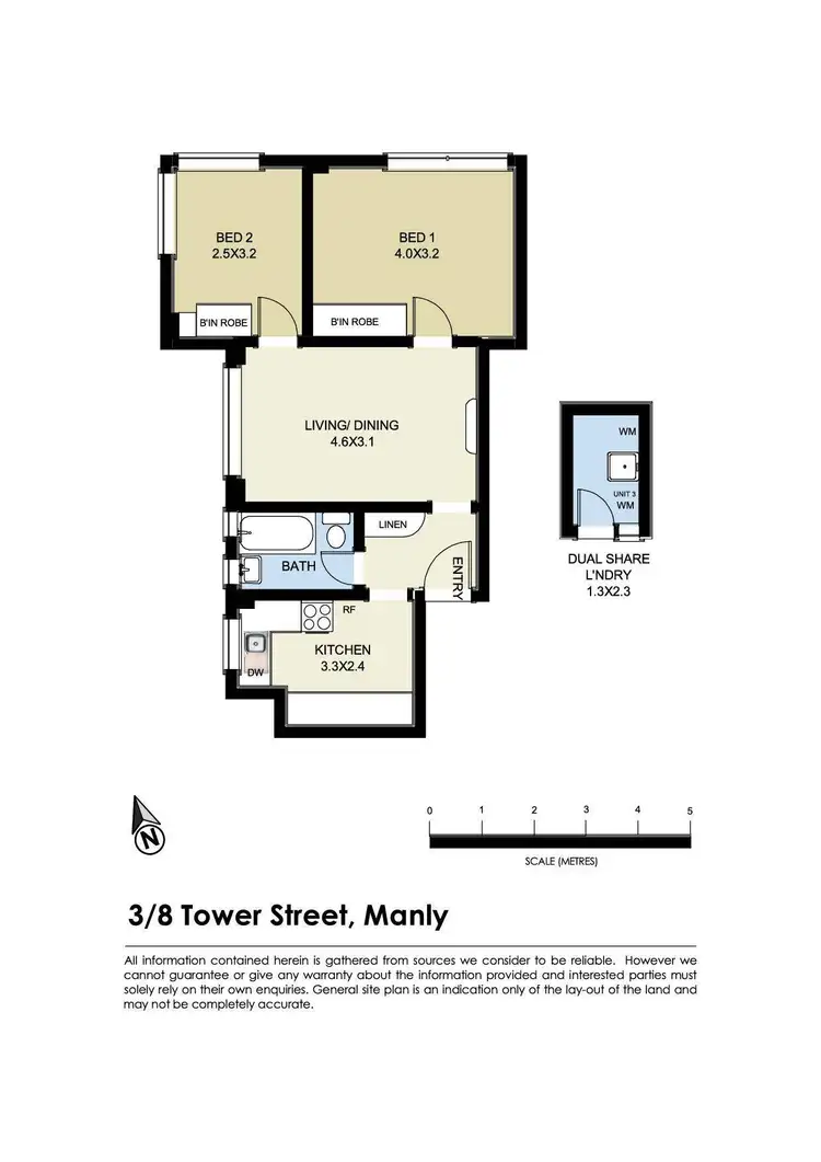 Floorplan of Homely apartment listing, 3/8 Tower Street, Manly NSW 2095