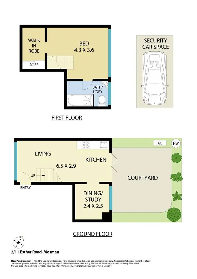 Floorplan of Homely apartment listing, 2/11 Esther Road, Mosman NSW 2088