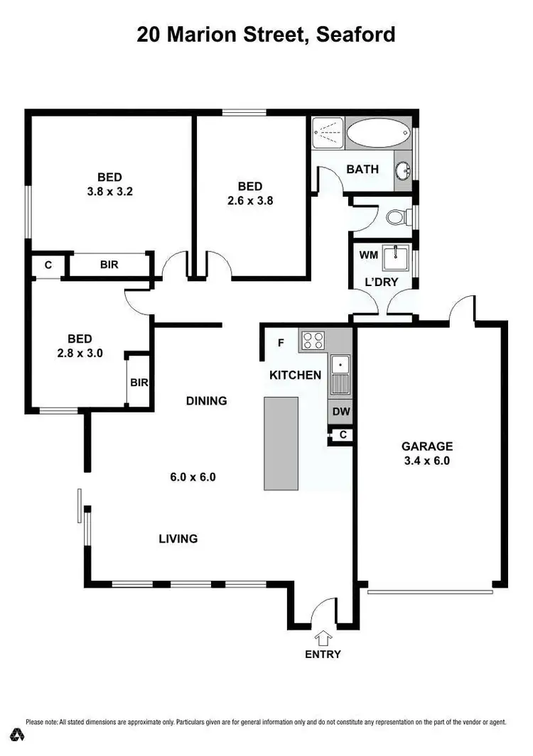 Floorplan of Homely house listing, 20 Marion Street, Seaford VIC 3198