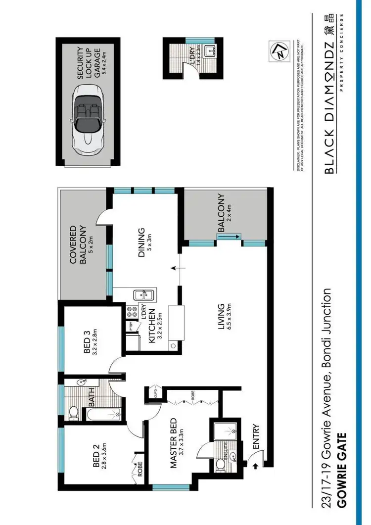 Floorplan of Homely apartment listing, 23/17-19 Gowrie Avenue, Bondi Junction NSW 2022