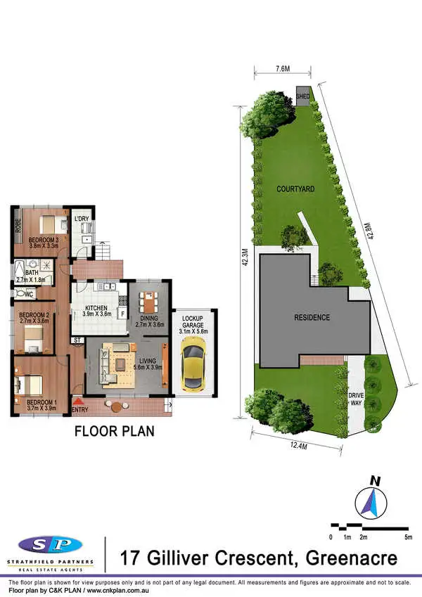 Floorplan of Homely house listing, 17 Gilliver Crescent, Greenacre NSW 2190