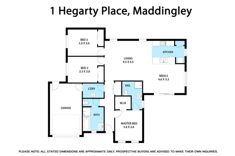 Floorplan of Homely house listing, 1 Hegarty Place, Bacchus Marsh VIC 3340