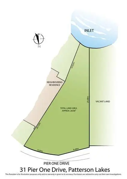 Floorplan of Homely land listing, 31 Pier One Drive, Patterson Lakes VIC 3197