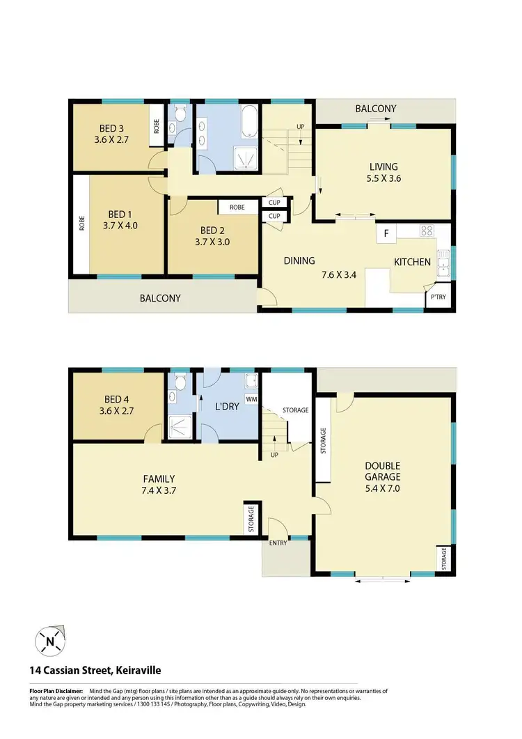 Floorplan of Homely house listing, 14 Cassian Street, Keiraville NSW 2500