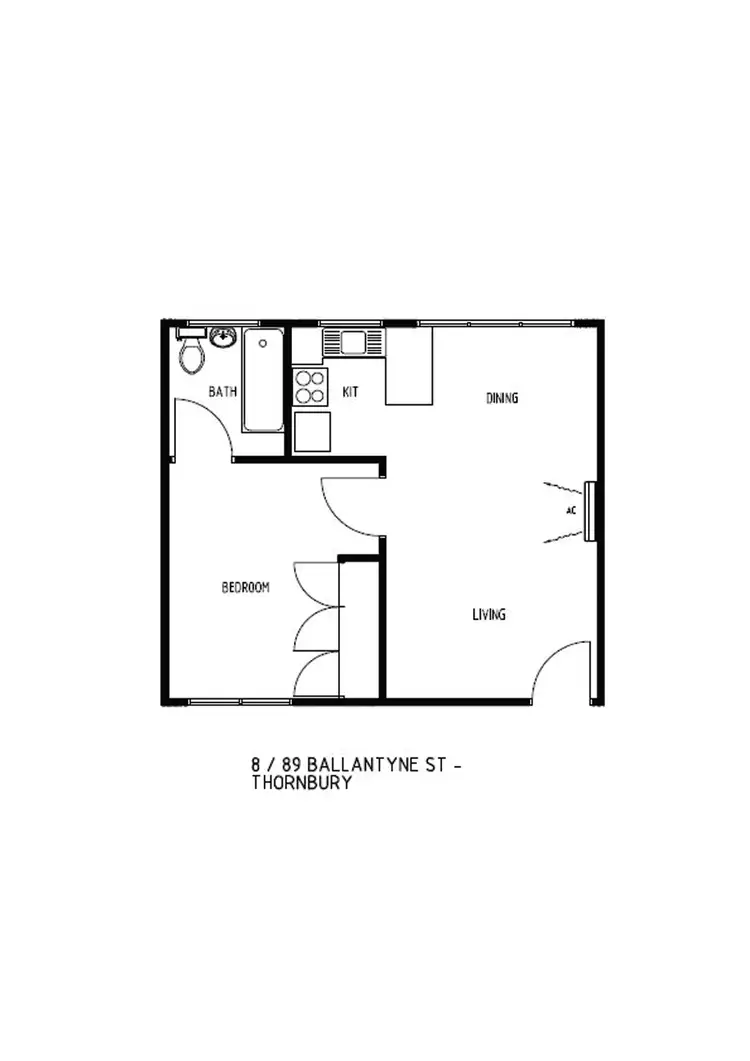 Floorplan of Homely apartment listing, 8/89 Ballantyne Street, Thornbury VIC 3071