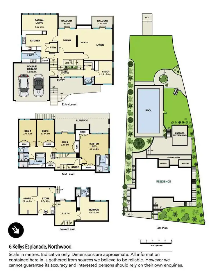 Floorplan of Homely house listing, 6 Kellys Esplanade, Northwood NSW 2066