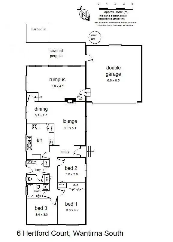 Floorplan of Homely house listing, 6 Hertford Court, Wantirna South VIC 3152