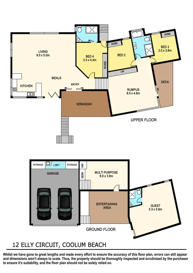 Floorplan of Homely house listing, 12 Elly Circuit, Coolum Beach QLD 4573