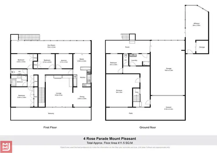 Floorplan of Homely house listing, 4 Rose Parade, Mount Pleasant NSW 2519
