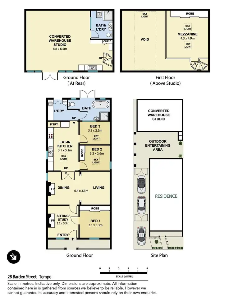Floorplan of Homely house listing, 28 Barden Street, Tempe NSW 2044