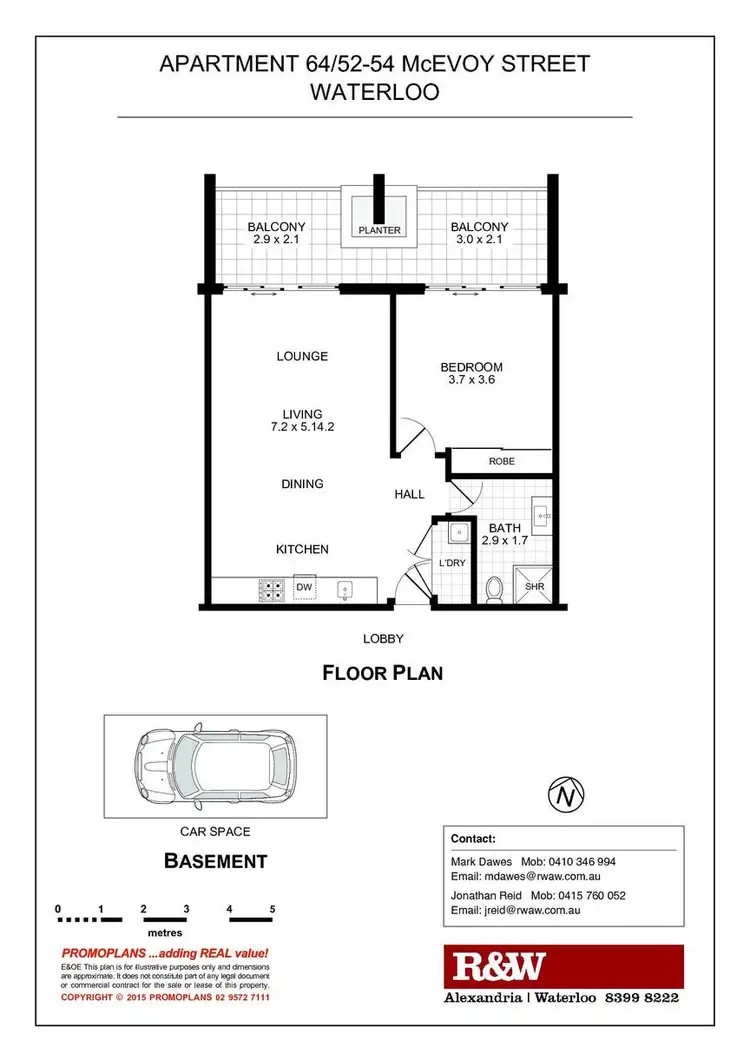 Floorplan of Homely apartment listing, 64/52-54 McEvoy Street, Waterloo NSW 2017