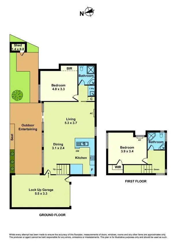 Floorplan of Homely townhouse listing, 2/11 Edgar Street, Kingsville VIC 3012