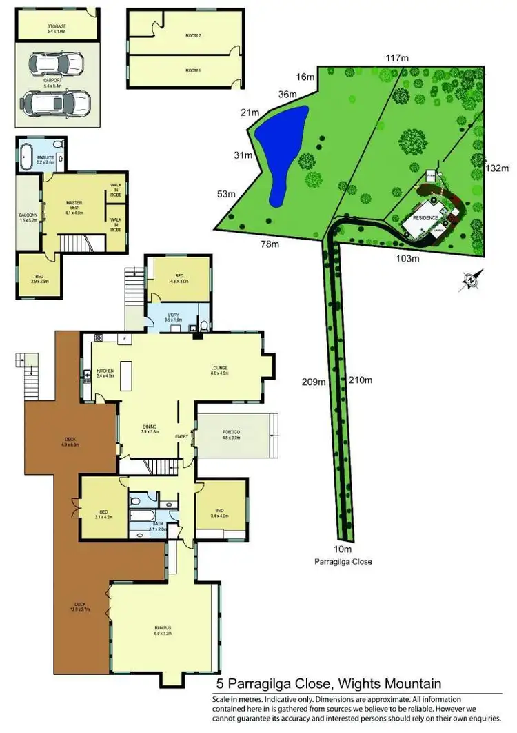 Floorplan of Homely house listing, 5 Parragilga Close, Wights Mountain QLD 4520