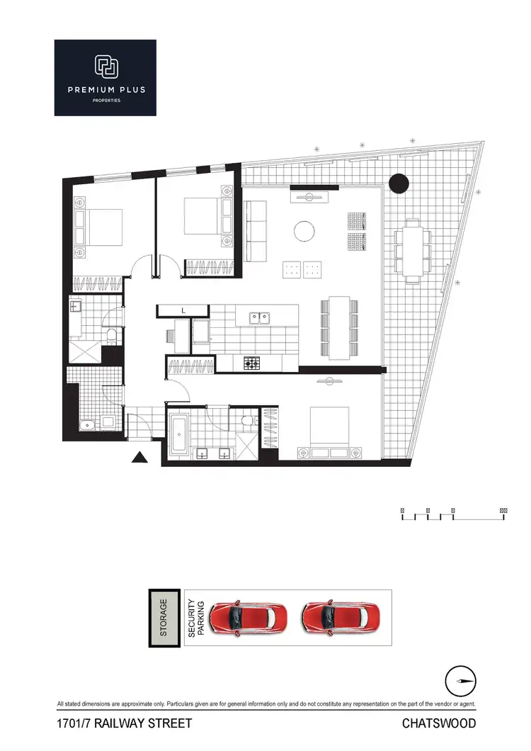 Floorplan of Homely apartment listing, 1701/7 Railway Street, Chatswood NSW 2067