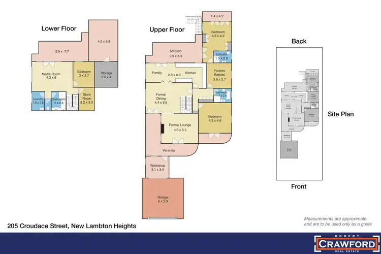 Floorplan of Homely house listing, 205 Croudace Street, New Lambton Heights NSW 2305