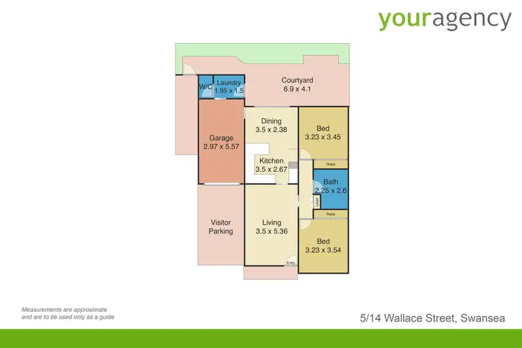 Floorplan of Homely villa listing, 5/14 Wallace Street, Swansea NSW 2281