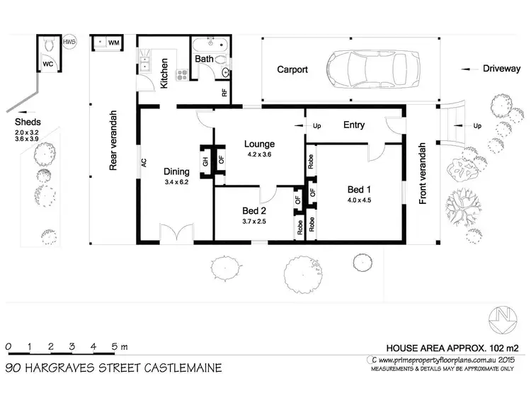 Floorplan of Homely house listing, 90 Hargraves Street, Castlemaine VIC 3450