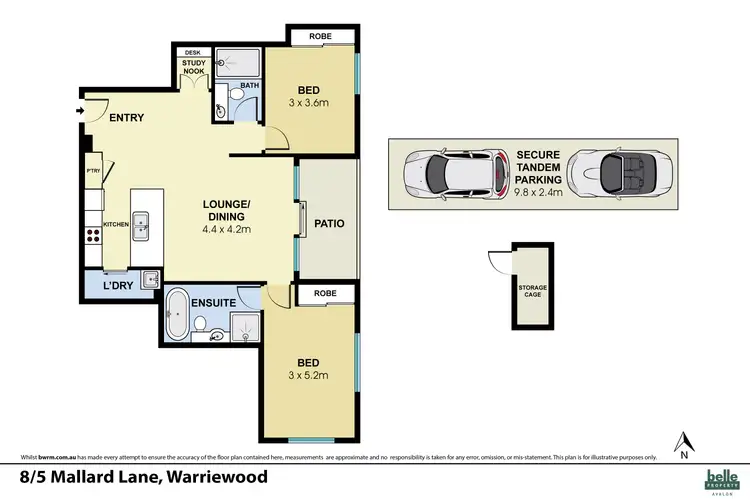 Floorplan of Homely apartment listing, 8/5 Mallard Lane, Warriewood NSW 2102